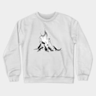 Mini Velociraptor Making S'mores Crewneck Sweatshirt